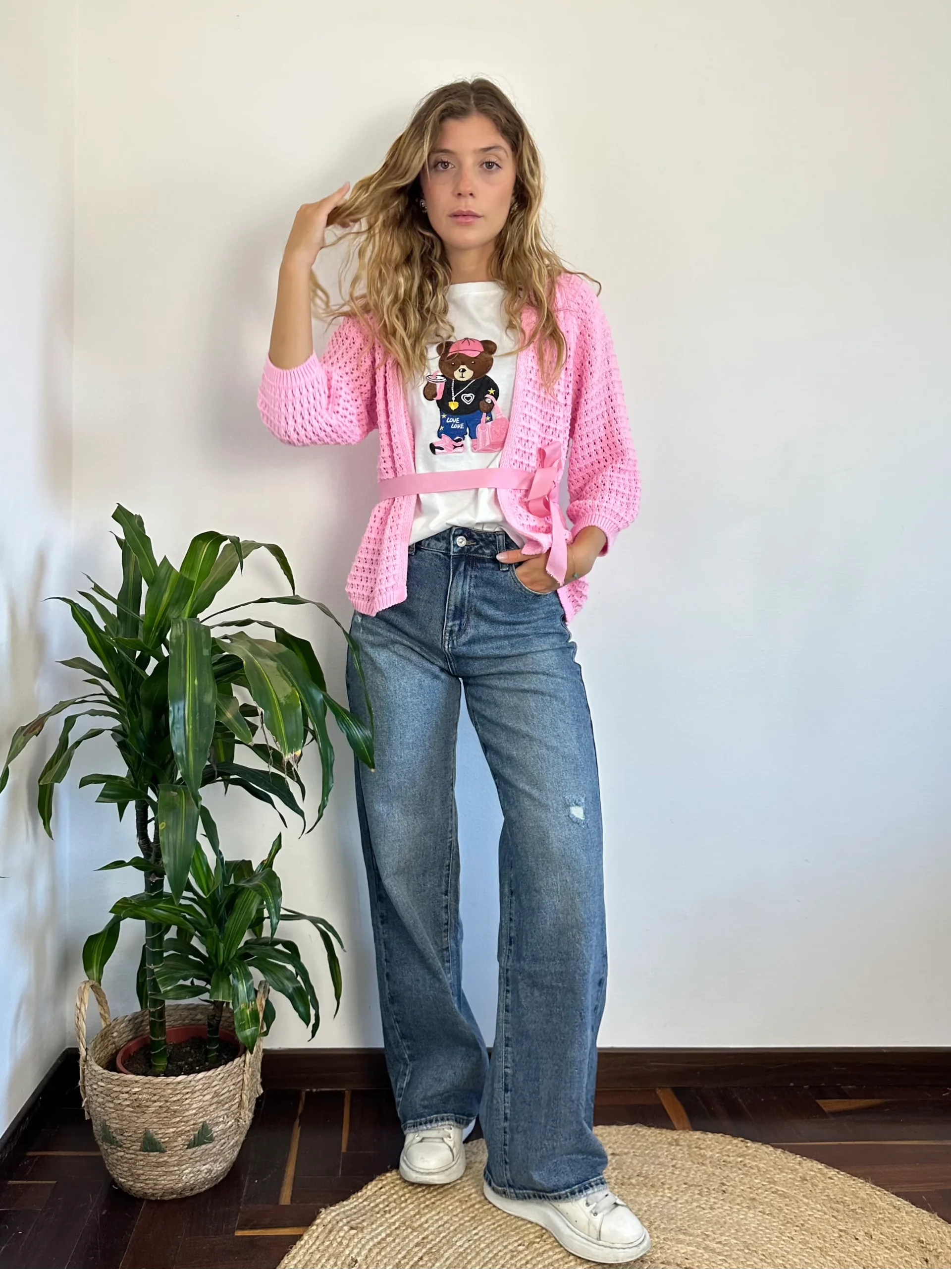 CARDIGAN NASTRO ROSA - immagine 6