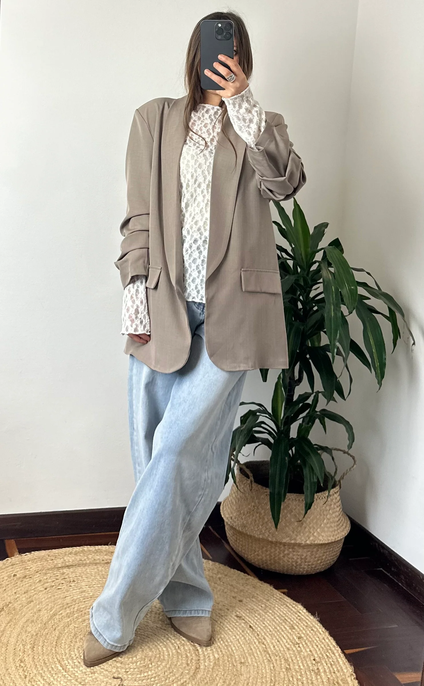 MAGLIA ELASTICIZZATA PIZZO BIANCO - immagine 5