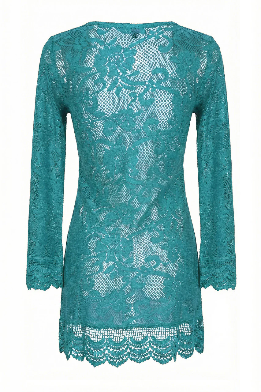 Minidress colors in pizzo floreale - immagine 5