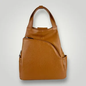 ARNEB -  ZAINO IN VERA PELLE - CUOIO